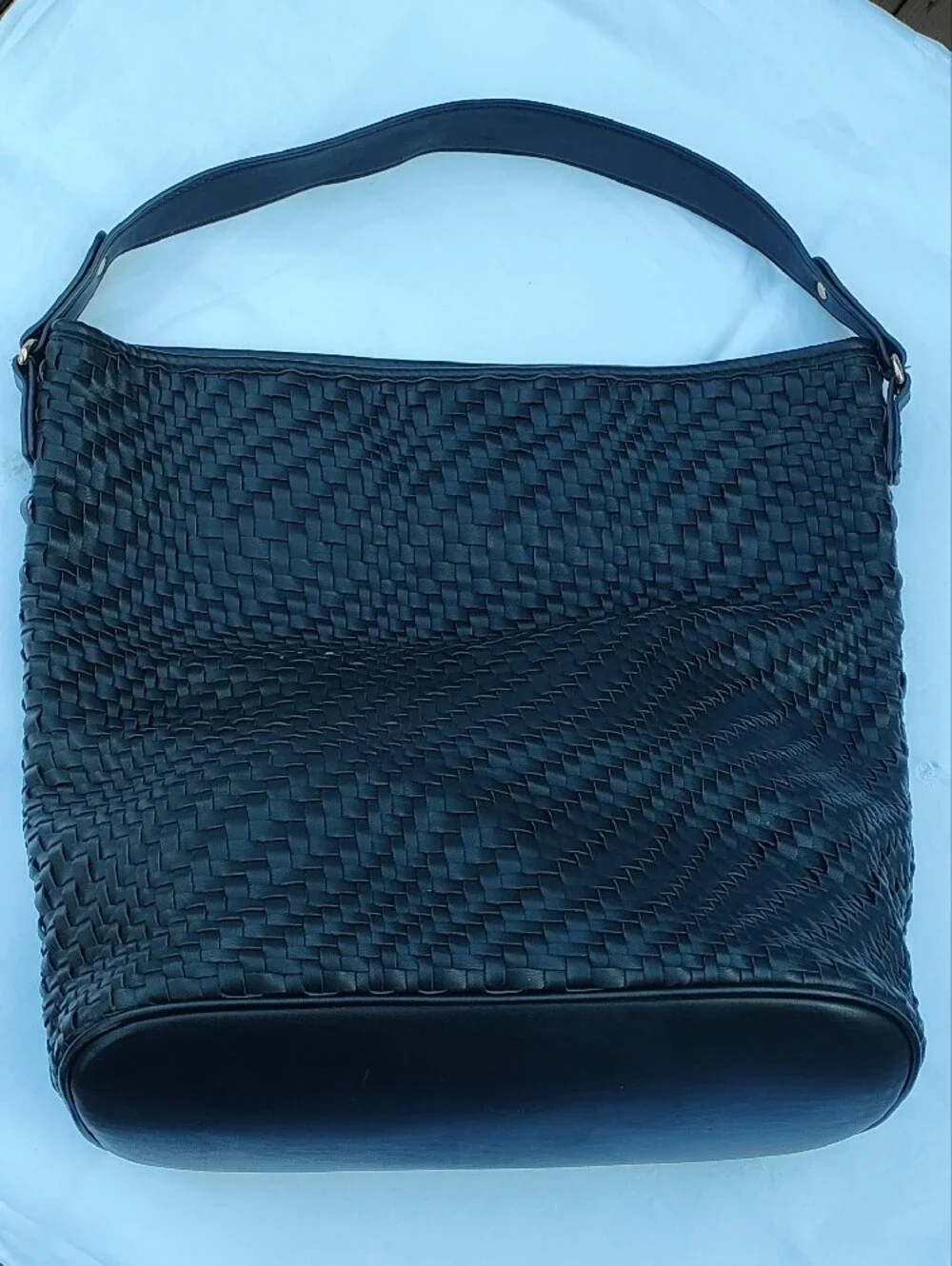 Deux Lux Black Woven Satchel